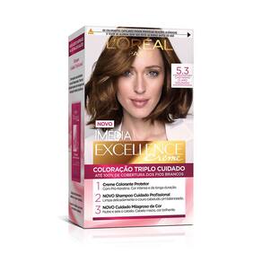 Coloração Imédia Excellence Creme - 5.3 Cast Claro Dourado