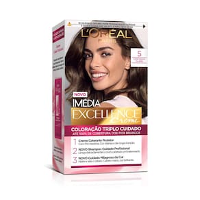 Coloração Imédia Excellence Creme - 5 Castanho Claro