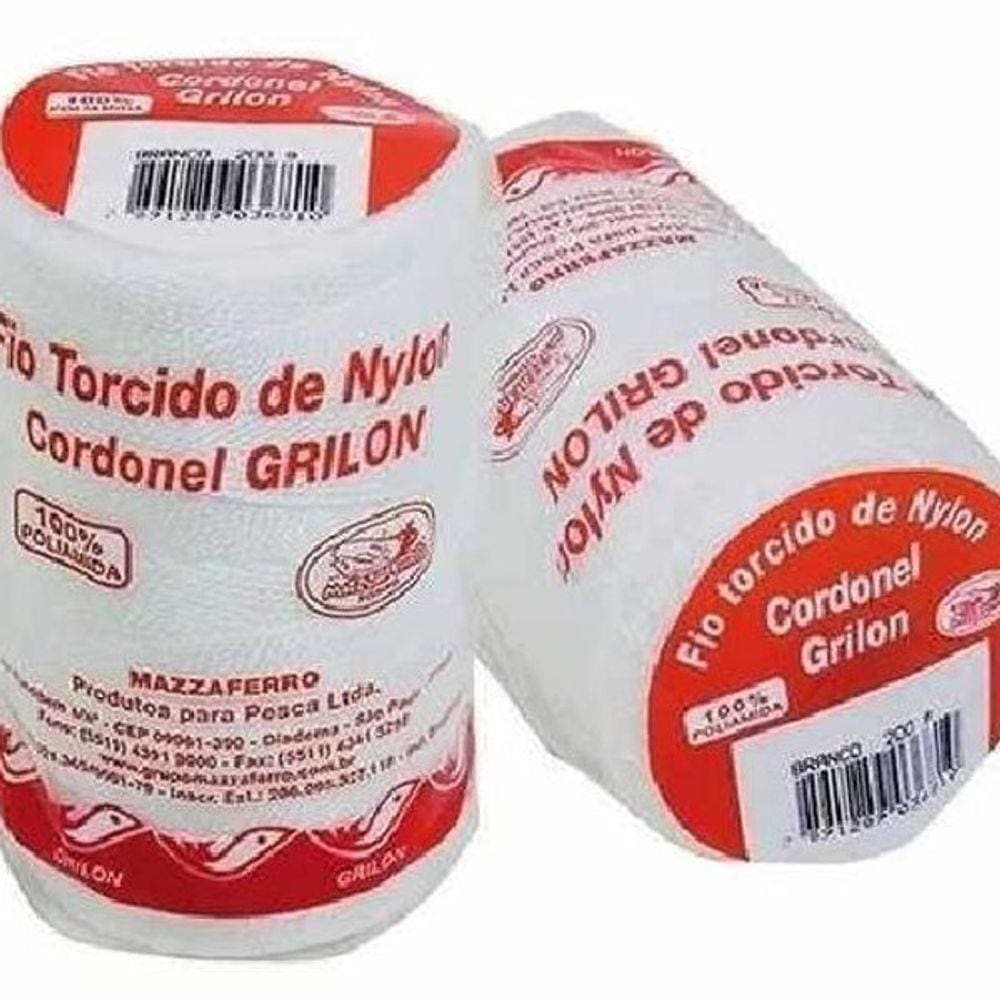 Fio Torcido Grilon Branco 210/09 10 Unidades De 200 Gr 2 Kg