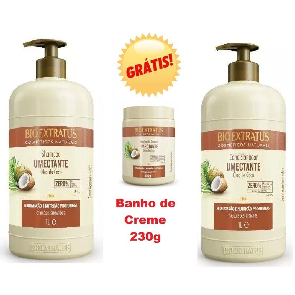 Kit Bio Extratus Shitake Shampoo 350ml e Condicionador 350ml