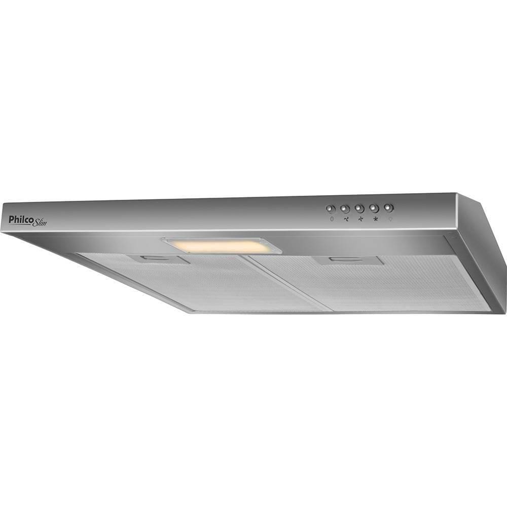 Depurador Slim Philco PDR60I, 3 Velocidades, Inox - 110V