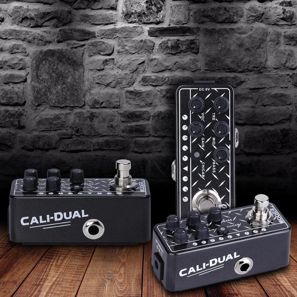 Pedal para Guitarra - Pré Amplificador Cali Dual M011 Micro Preamp 9V M 011 Mesa Boogie Dual Rectifier