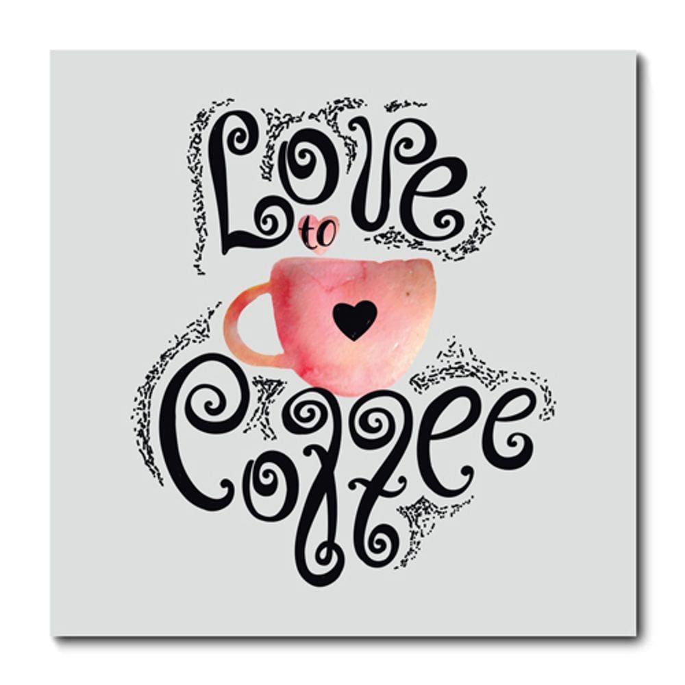 Placa Decorativa - Love to Coffee - 2114