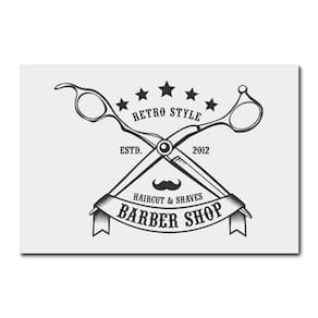 Placa Decorativa - Barber Shop - Barbearia - 1774