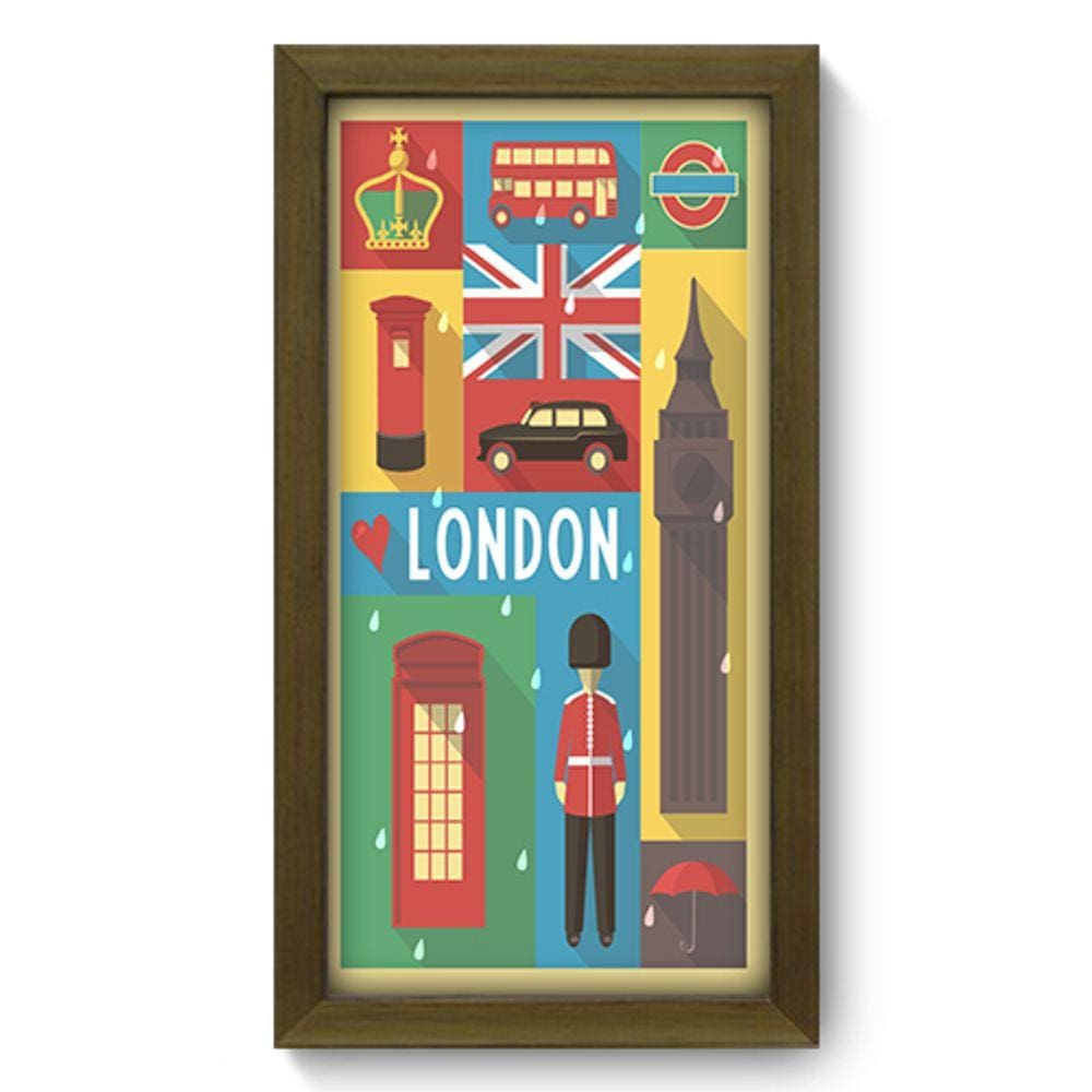 Quadro Decorativo - Londres - 19cm x 34cm - 243
