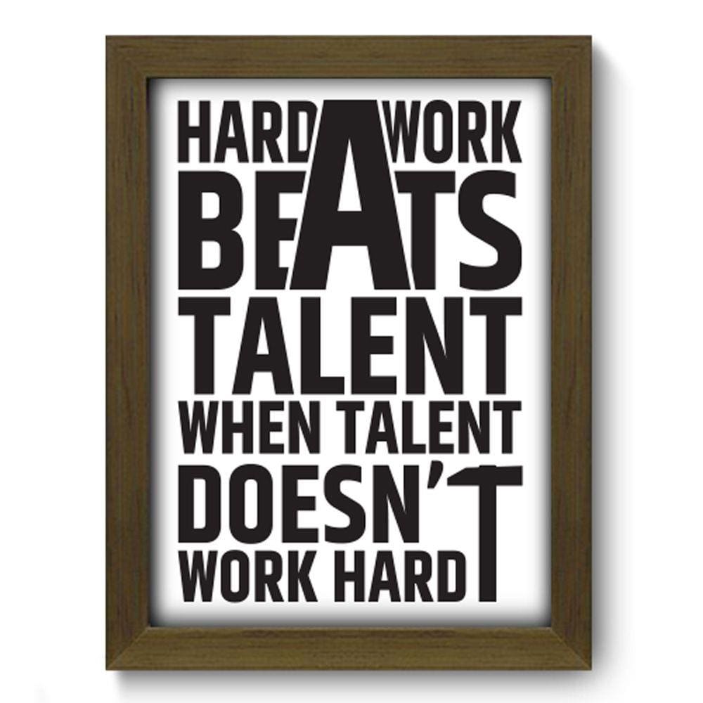 Quadro Decorativo - Hard Work - 19cm x 25cm - 082