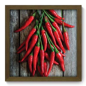 Quadro Decorativo - Pimenta - 33cm x 33cm - 238