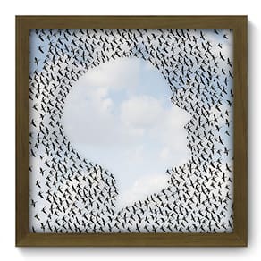 Quadro Decorativo - Revoada - 33cm x 33cm - 320