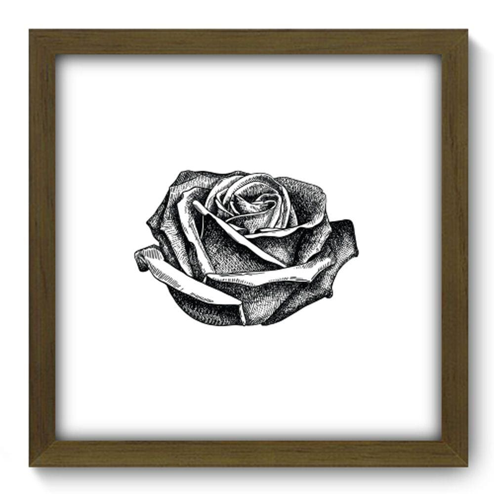 Quadro Decorativo - Rosa - 33cm x 33cm - 043
