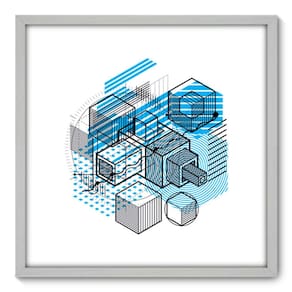 Quadro Decorativo - Projeto - 70cm x 70cm - 122qnadb
