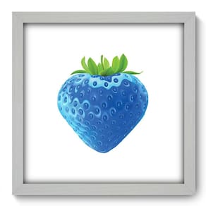 Quadro Decorativo - Morango - 33cm x 33cm - 305qdcb