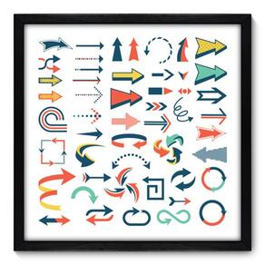 Quadro Decorativo - Setas - 50cm x 50cm - 088qndcp