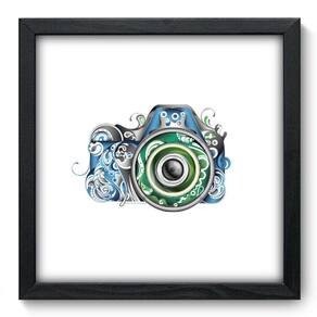 Quadro Decorativo - Maquina Fotográfica - 33cm x 33cm - 223