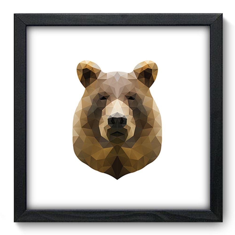 Quadro Decorativo - Urso - 33cm x 33cm - 236qdsp