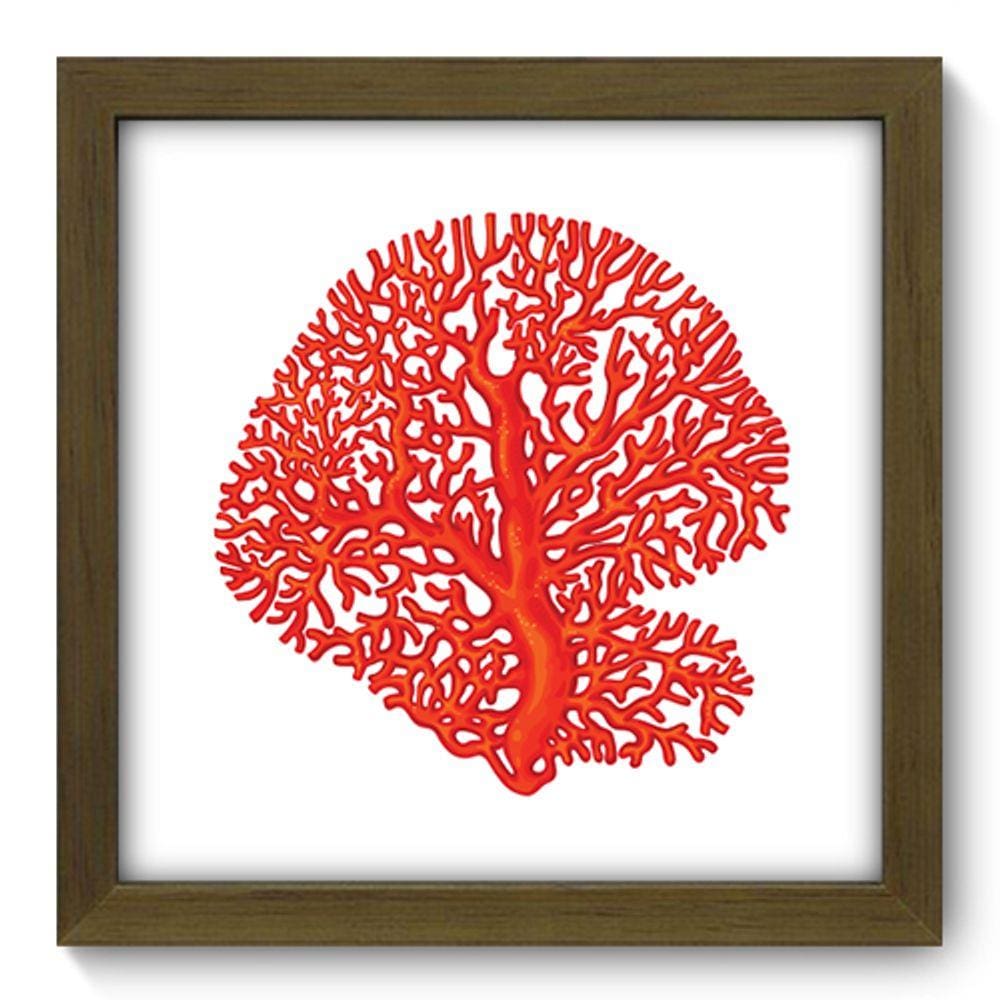 Quadro Decorativo - Coral - 22cm x 22cm - 059qdkm