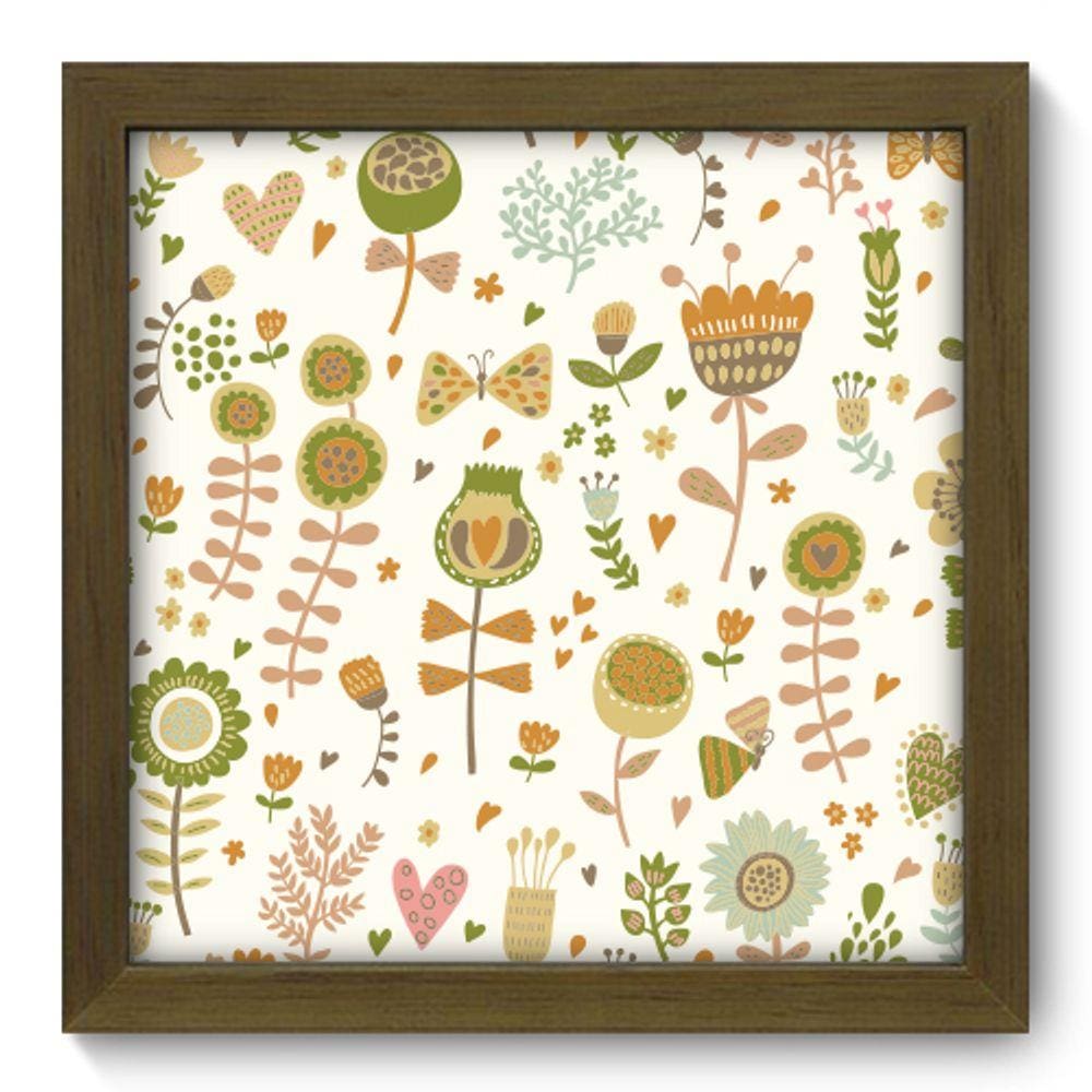 Quadro Decorativo - Desenhos - 22cm x 22cm - 017