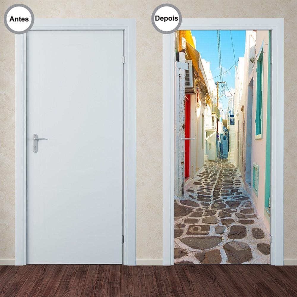 Adesivo Decorativo de Porta - Caminho - 143pt