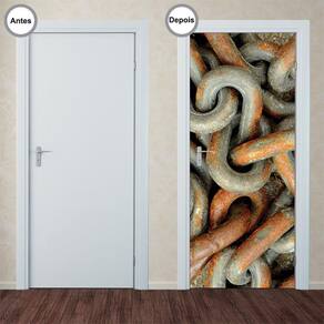 Adesivo Decorativo de Porta - Corrente - 253pt