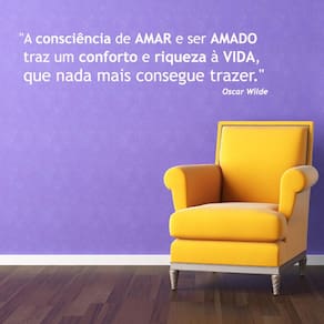 Adesivo de Parede Frase - Amar e ser Amado - 002frg
