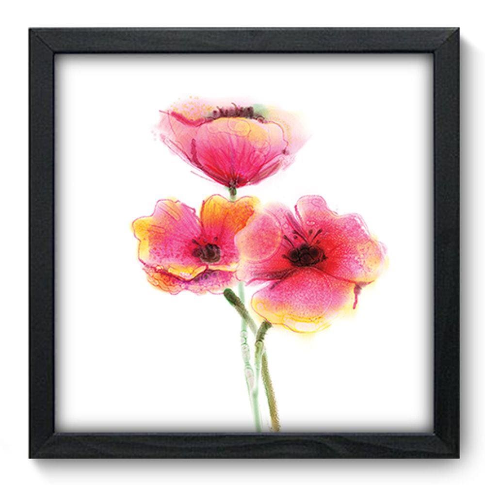 Quadro Decorativo - Flor - 33cm x 33cm - 109