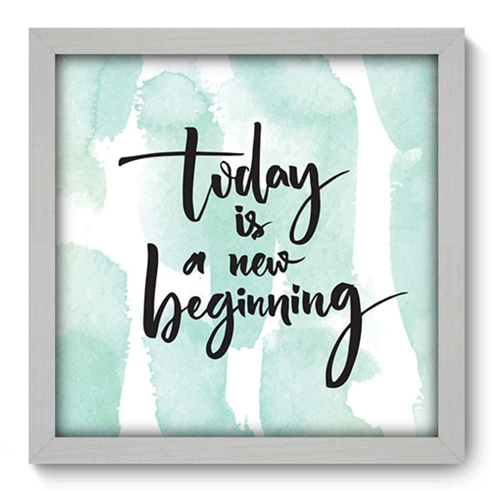 Quadro Decorativo - Frase - 33cm x 33cm - 094qdrb