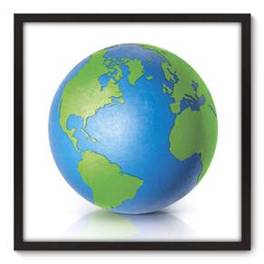 Quadro Decorativo - Globo - 70cm x 70cm - 064qnddp
