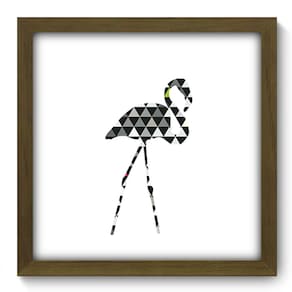 Quadro Decorativo - Flamingo - 33cm x 33cm - 256