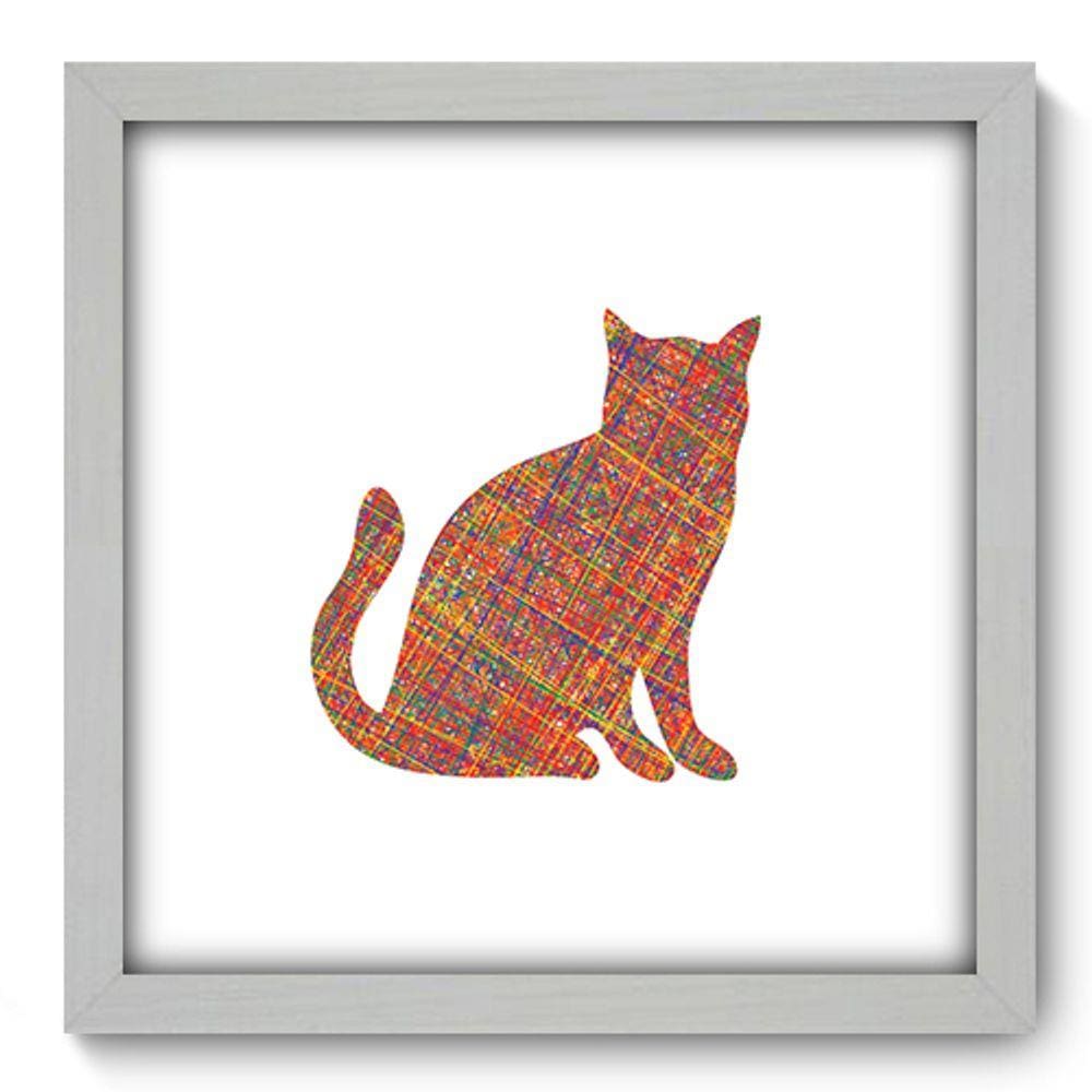 Quadro Decorativo - Gato - 33cm x 33cm - 264