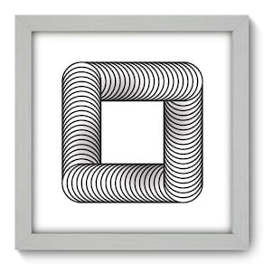 Quadro Decorativo - Geometria - 22cm x 22cm - 084qnaab