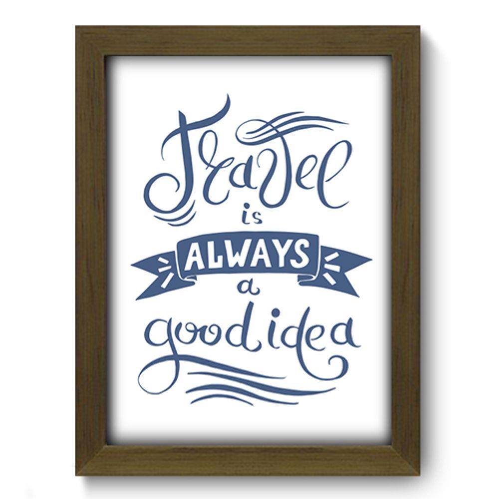 Quadro Decorativo - Frase - 19cm x 25cm - 100