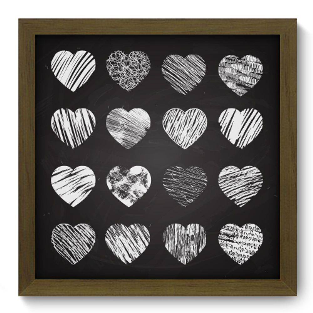 Quadro Decorativo - Giz - 33cm x 33cm - 032