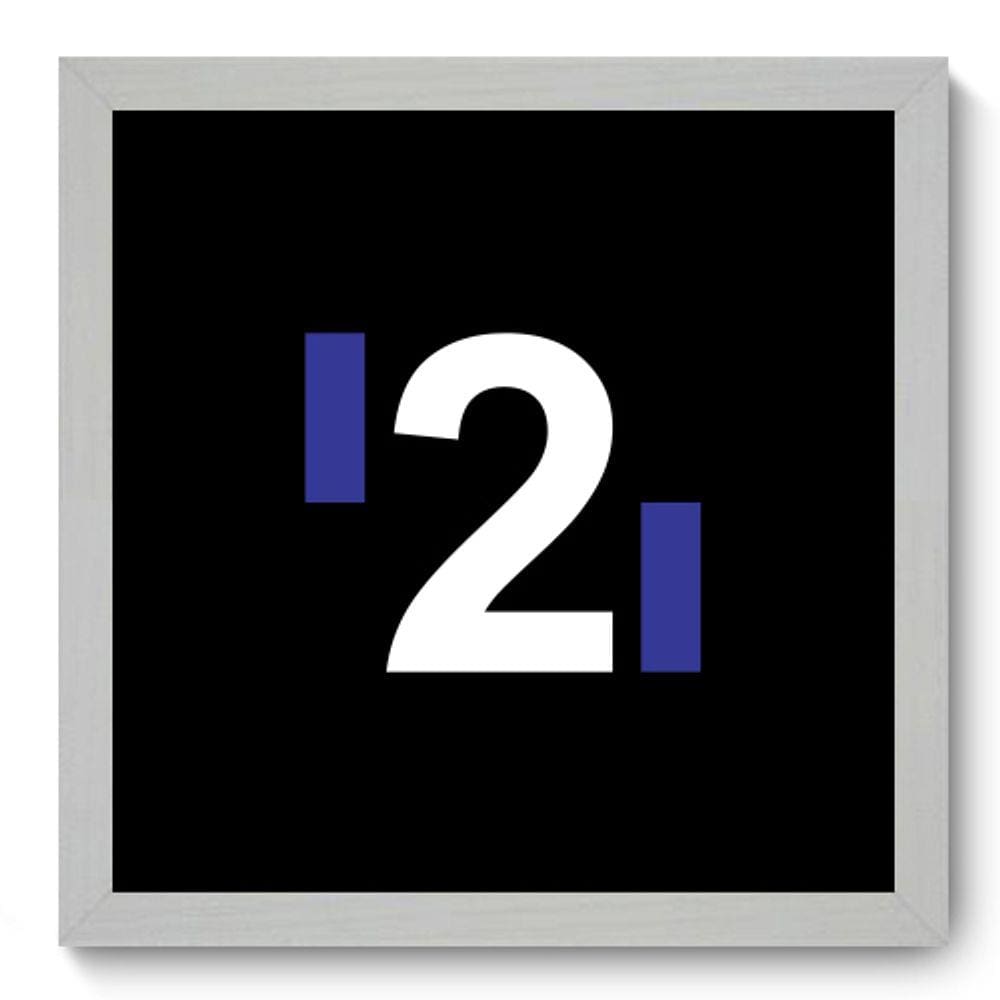 Quadro Decorativo - Dois - 33cm x 33cm - 043