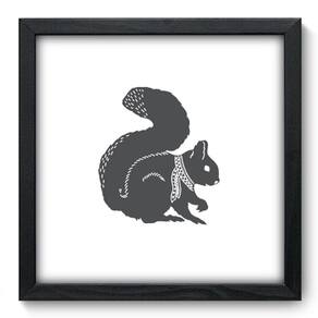 Quadro Decorativo - Esquilo - 33cm x 33cm - 030qdsp