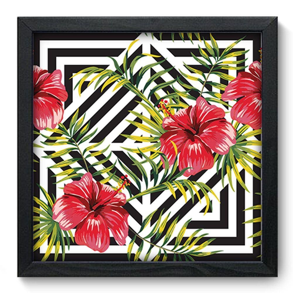 Quadro Decorativo - Flores - 33cm x 33cm - 137