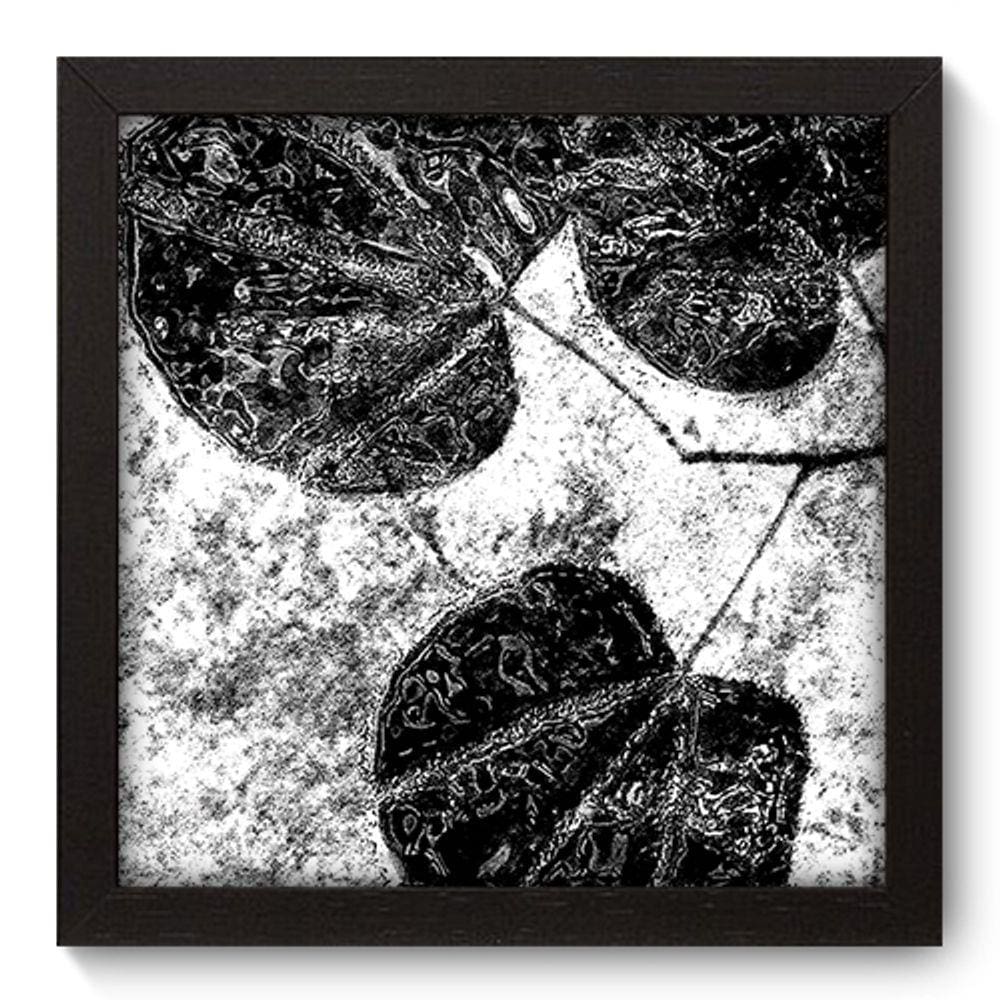 Quadro Decorativo - Folhas - 22cm x 22cm - 059