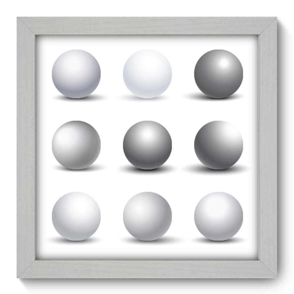 Quadro Decorativo - Esferas - 22cm x 22cm - 154qnaab