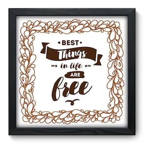 Quadro Decorativo - Frase - 33cm x 33cm - 202qdrp