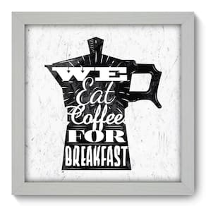 Quadro Decorativo - Eat Coffee - 22cm x 22cm - 059qdcb