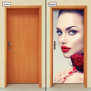 Adesivo Decorativo de Porta - Salão de Beleza - 1069cnpt