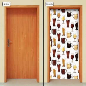 Adesivo Decorativo de Porta - Cerveja - 1600cnpt