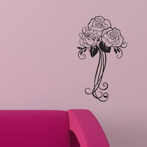 Adesivo de Parede - Bouquet de Rosas - 020flp