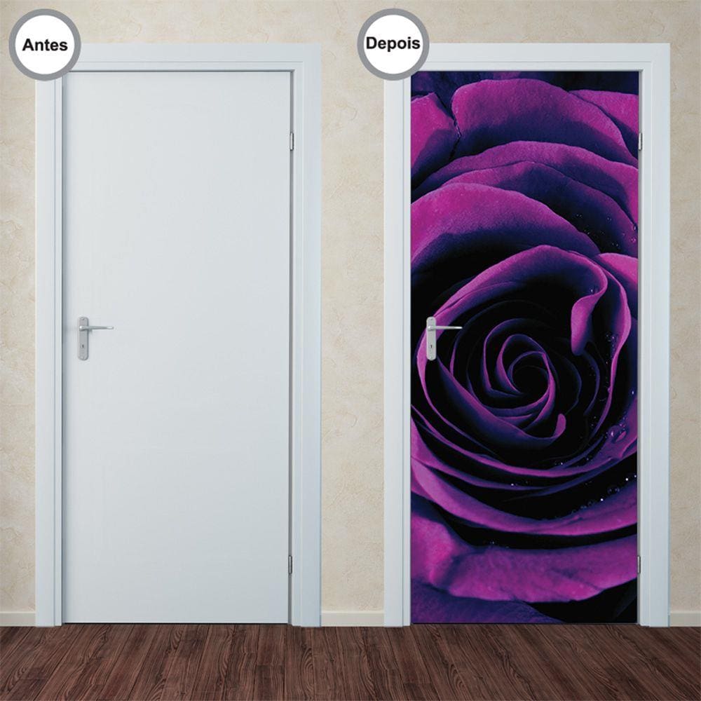 Adesivo Decorativo de Porta - Rosa - 267pt