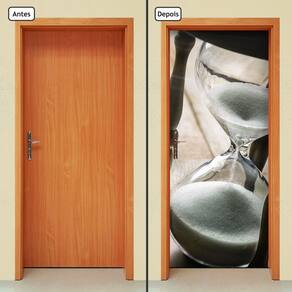 Adesivo Decorativo de Porta - Ampulheta - 416cnpt