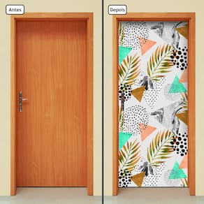 Adesivo Decorativo de Porta - Abstrato - 1317cnpt