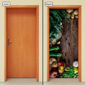 Adesivo Decorativo de Porta - Verduras - Alimentos - 793cnpt