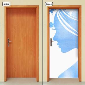Adesivo Decorativo de Porta - Salão de Beleza - 909cnpt