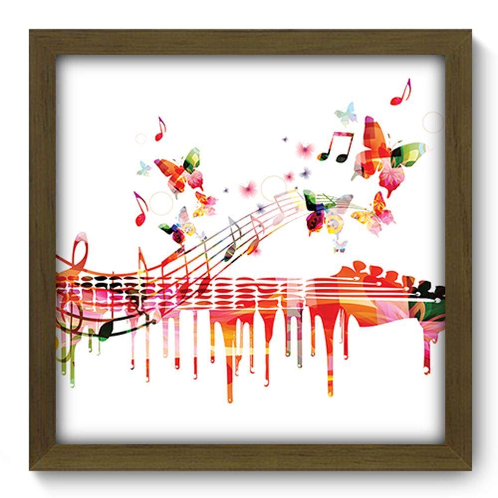 Quadro Decorativo - Música - 33cm x 33cm - 072