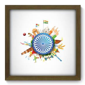 Quadro Decorativo - India - 33cm x 33cm - 098