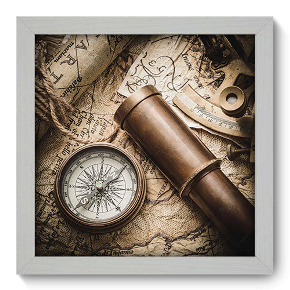 Quadro Decorativo - Navegação - 22cm x 22cm - 026qdkb
