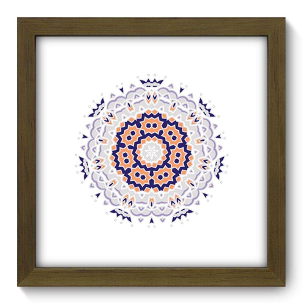 Quadro Decorativo - Mandala - 22cm x 22cm - 413